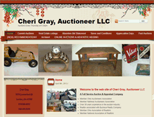 Tablet Screenshot of cgrayauctioneer.com